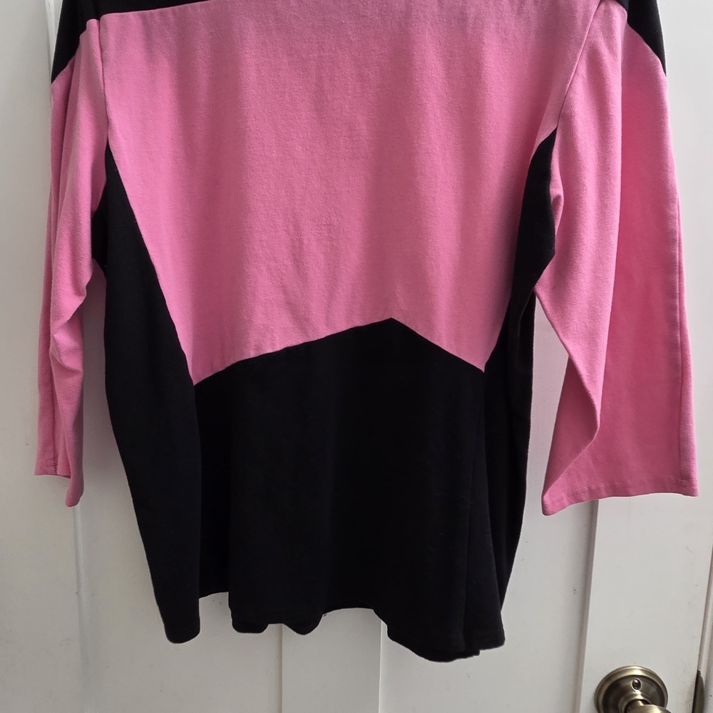 Pink and Black Star Trek Women's Top